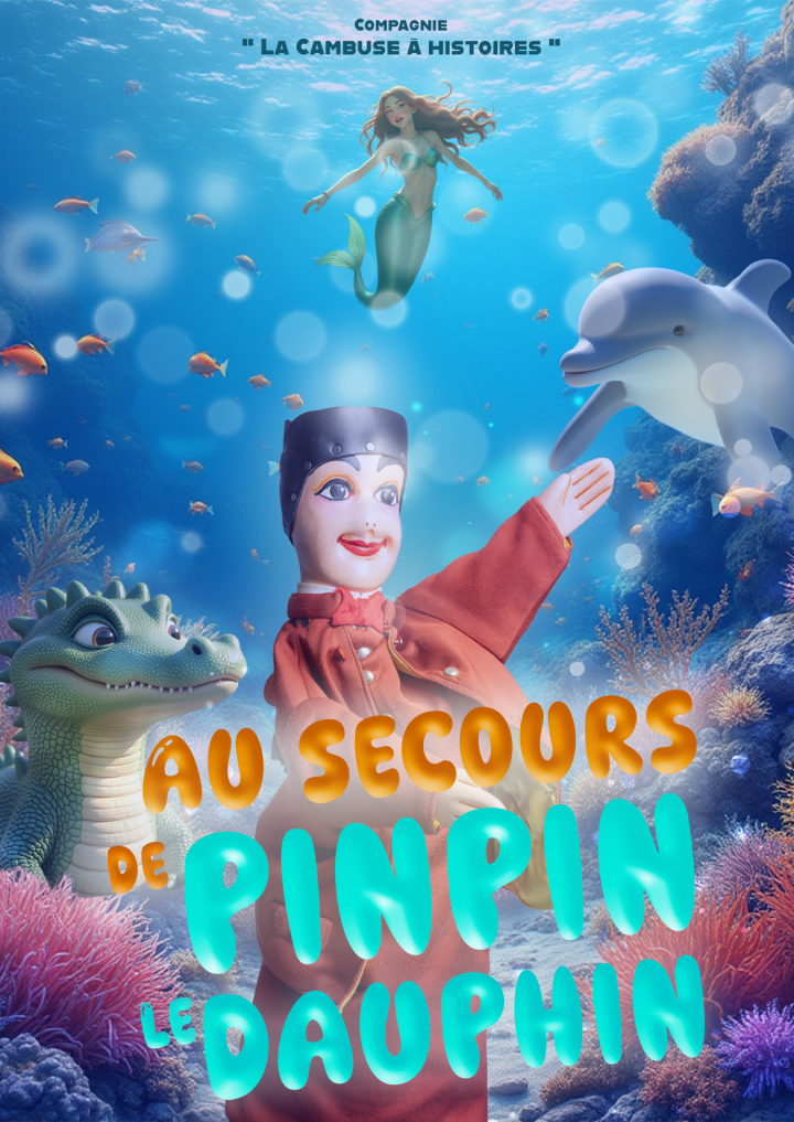 12.Affiche Au secours de pinpin le dauphin