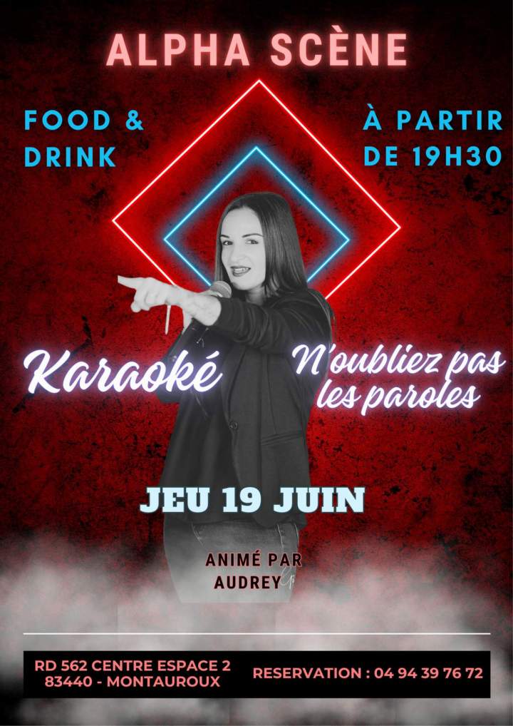 Affiche karaoké Montauroux