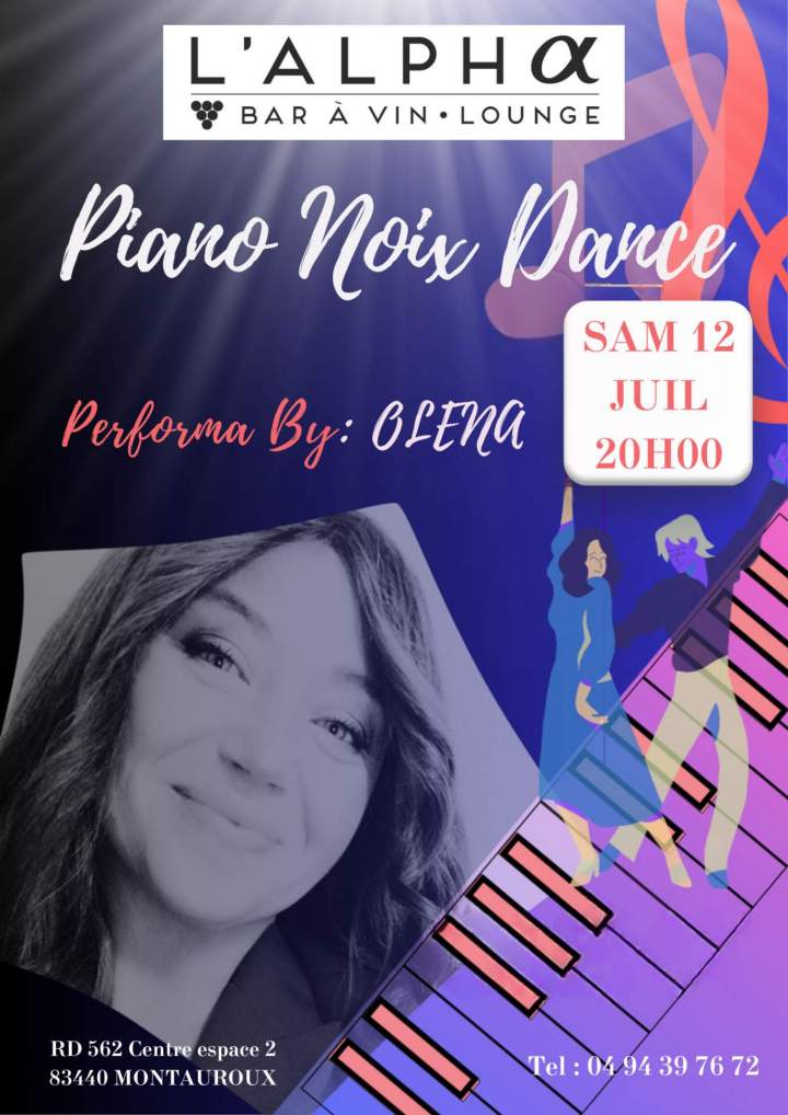 Affiche dîner concert Montauroux